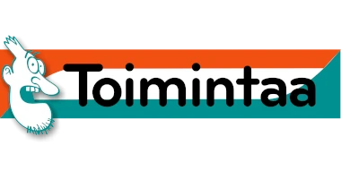 Kuvassa ällistyneen näköisen miehen pää ja teksti "Toimintaa"